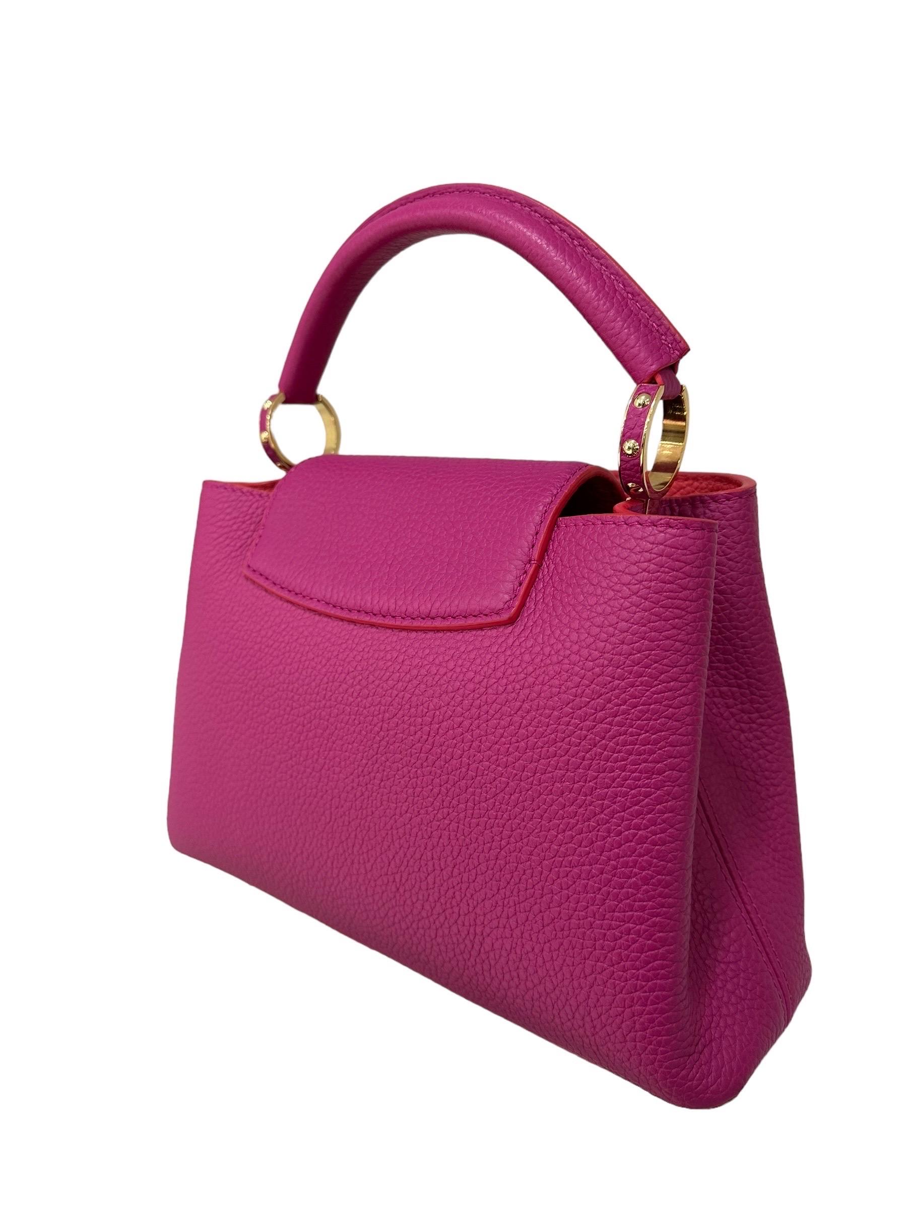 Louis Vuitton Capucines BB Fucsia Borsa A Tracolla