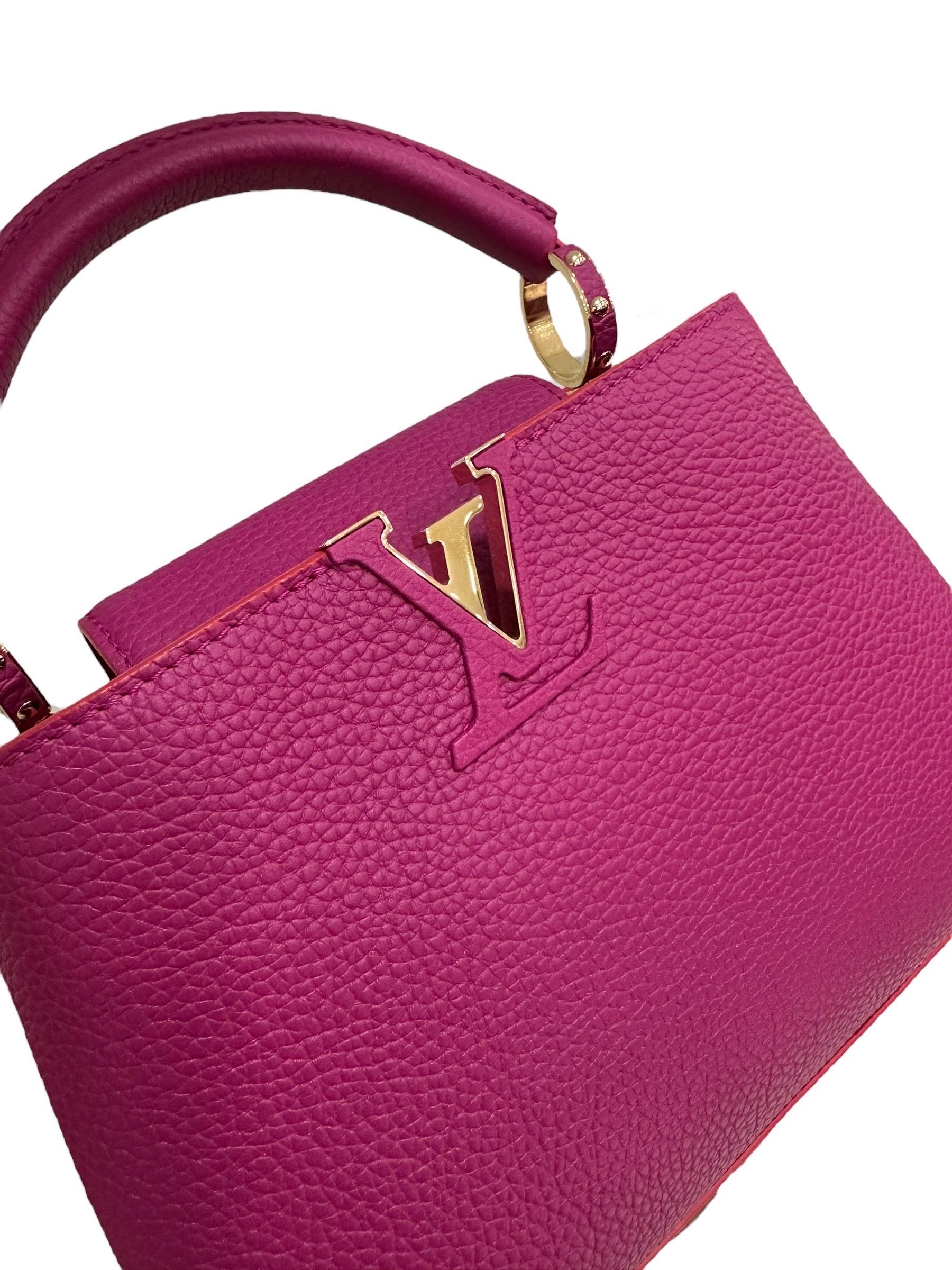 Louis Vuitton Capucines BB Fucsia Borsa A Tracolla 1