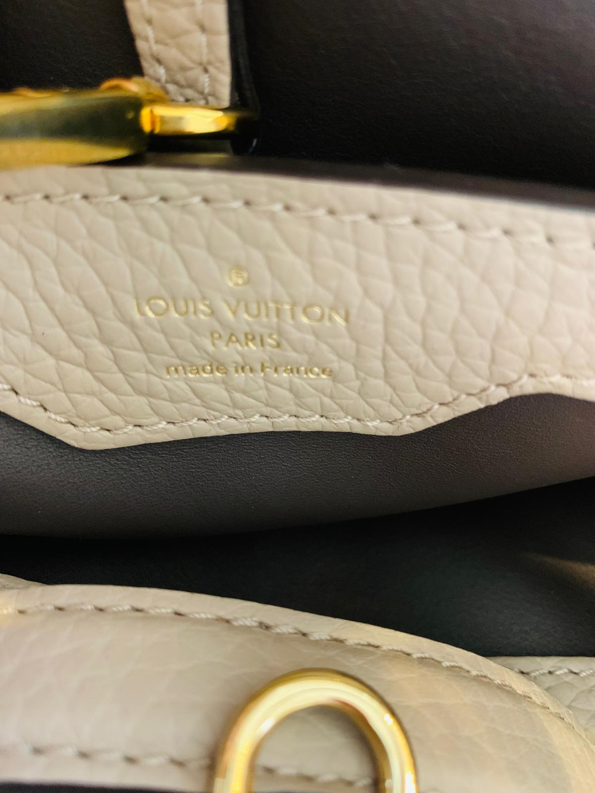 Louis Vuitton Capucines BB handbag in galet/pebble For Sale 6