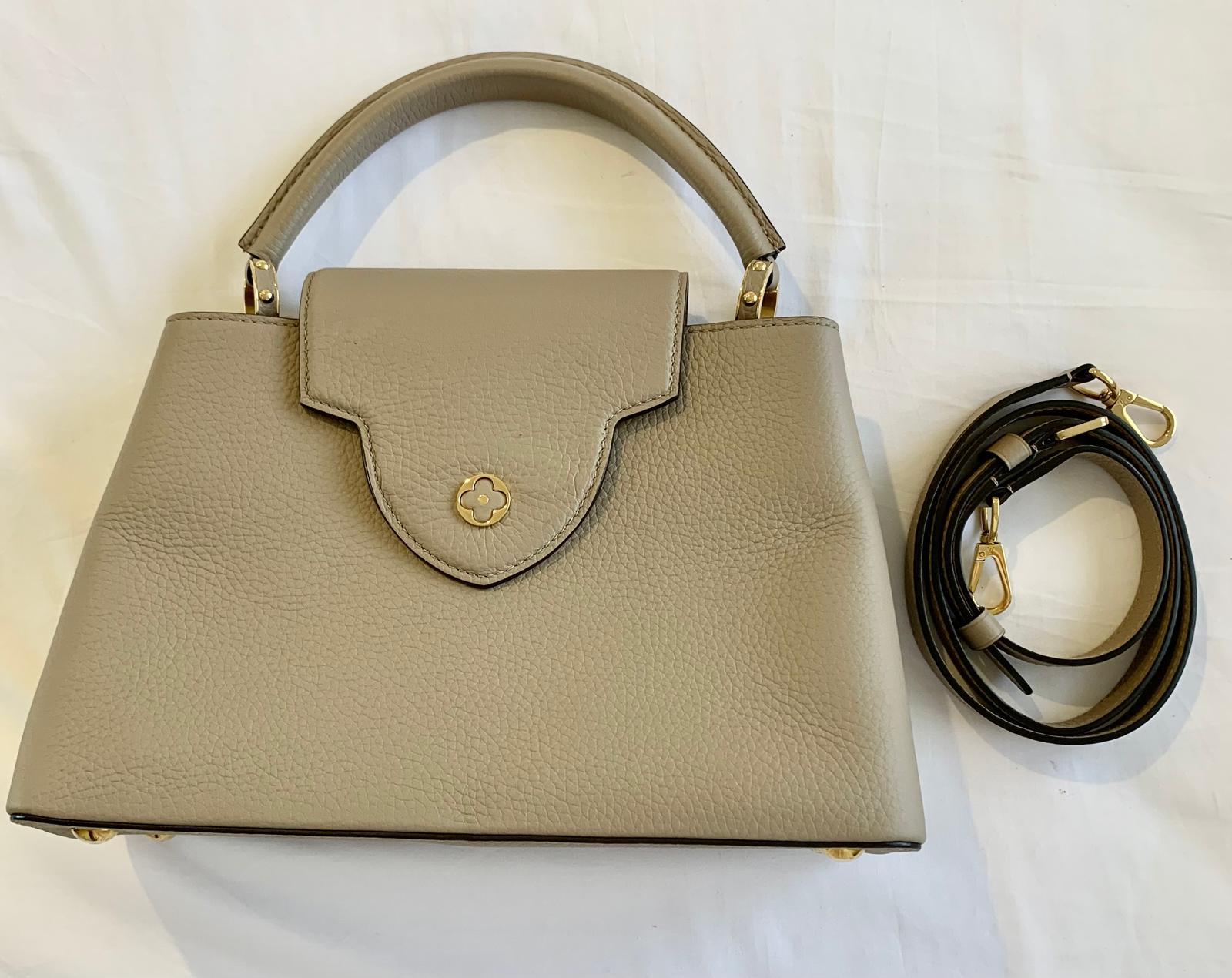 Louis Vuitton Capucines BB handbag in galet/pebble For Sale 7