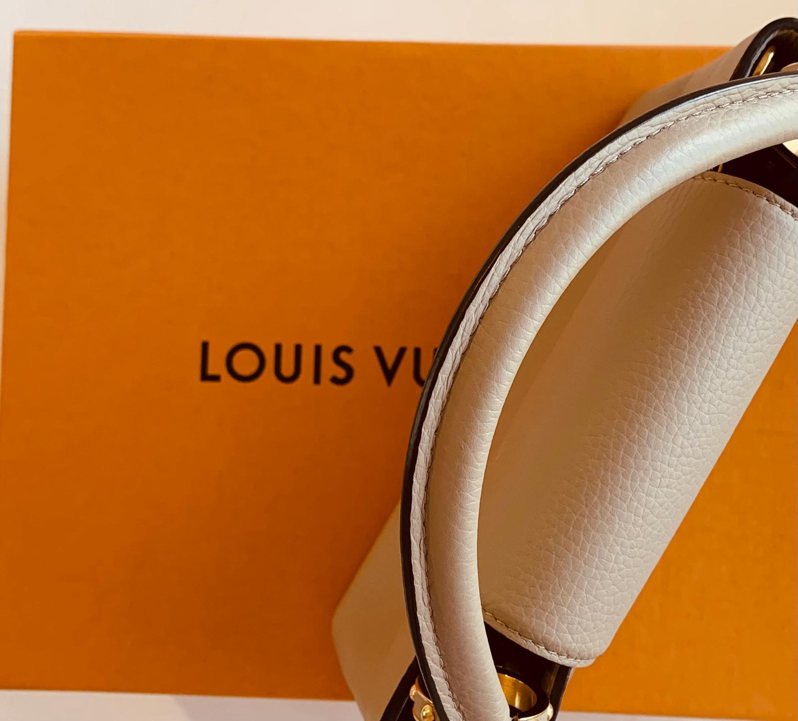 Louis Vuitton Capucines BB handbag in galet/pebble For Sale 10