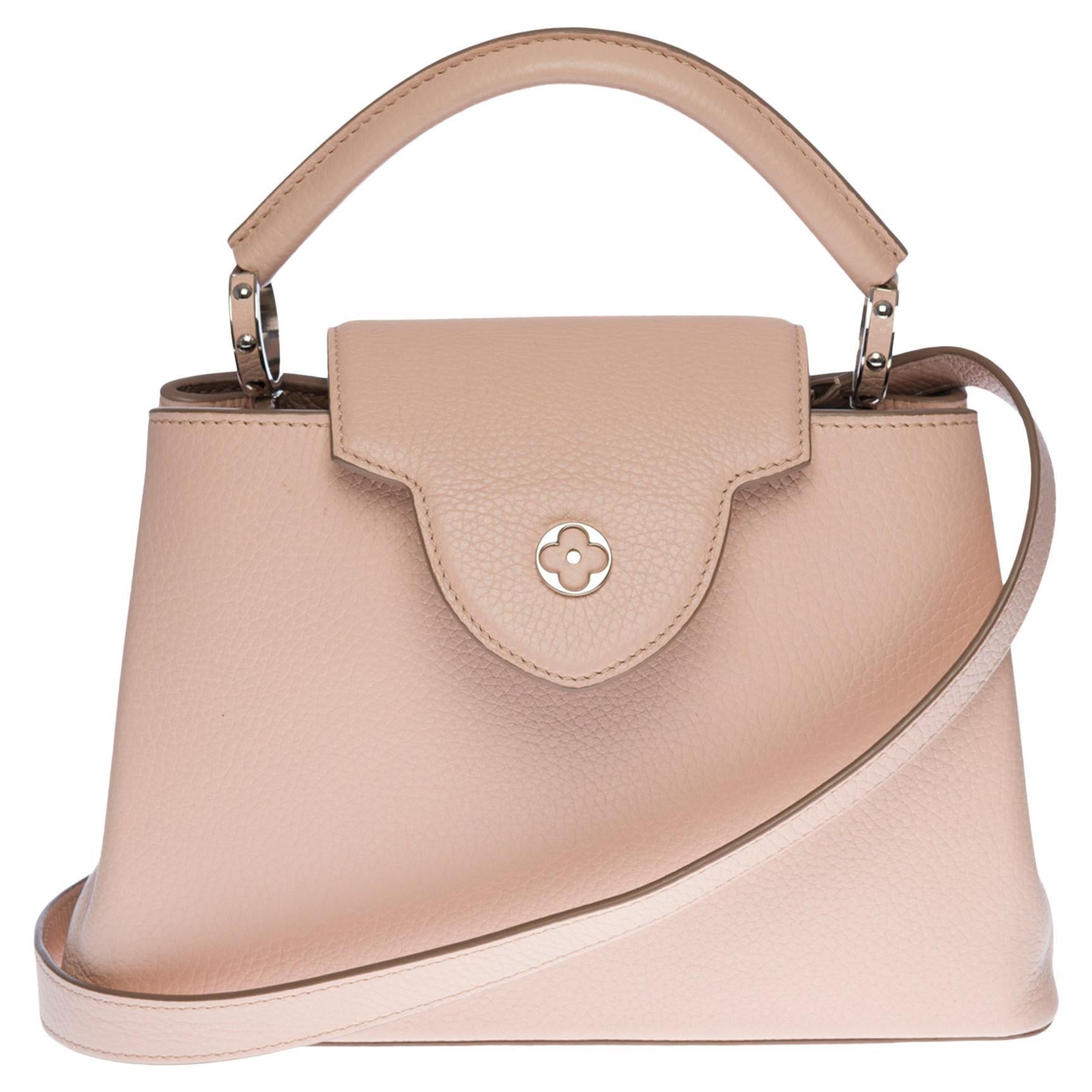 Louis Vuitton Capucines BB handbag with strap in Pink Taurillon leather, SHW
