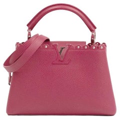 LOUIS VUITTON, Capucines BB in pink leather