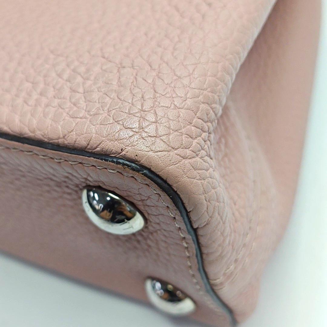 Louis Vuitton Capucines BB Rosa Leder-Umhängetasche 10