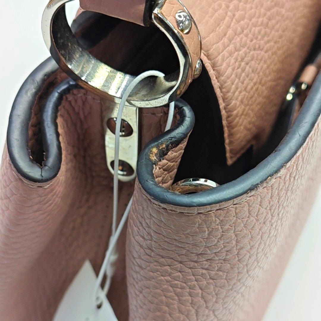 Louis Vuitton Capucines BB Rosa Leder-Umhängetasche 13
