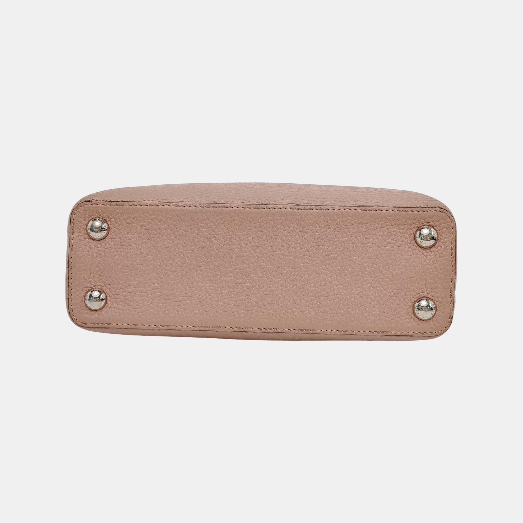 Louis Vuitton Capucines BB Rosa Leder-Umhängetasche Damen
