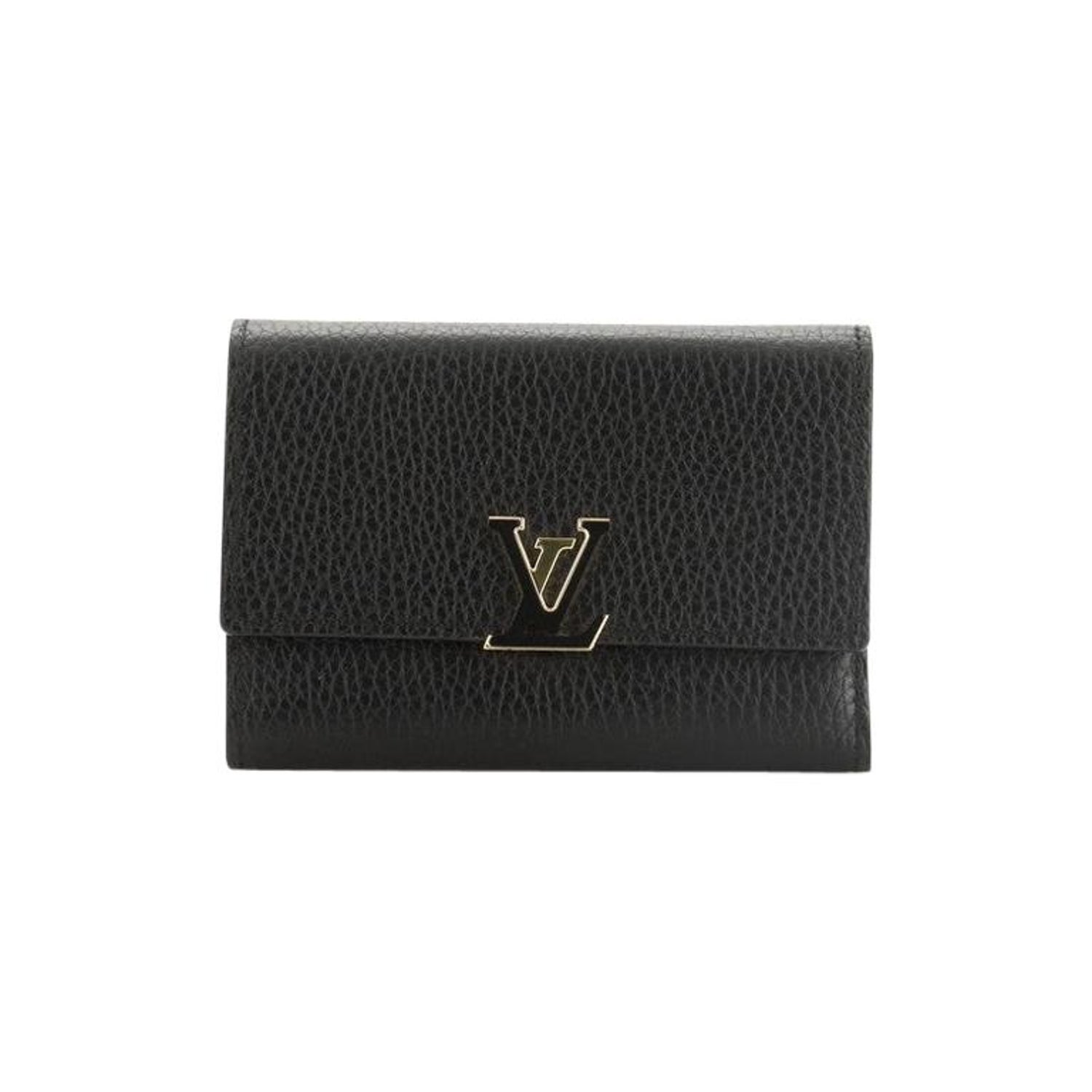 Louis Vuitton Taurillon Leather Capucines Compact Trifold Wallet