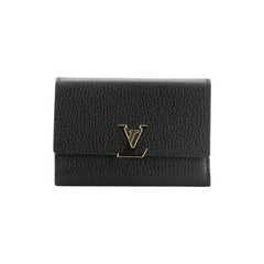 Louis Vuitton Capucines Compact Wallet Leather 