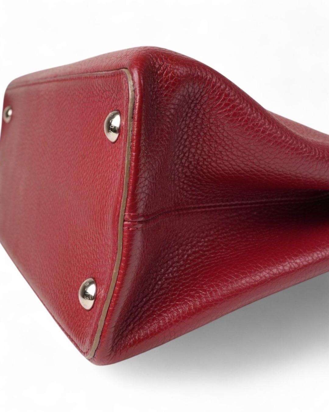 Louis Vuitton Capucines GM Martellata Rossa en vente 5