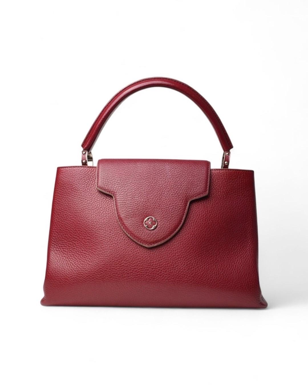 Louis Vuitton Capucines GM Martellata Rossa en vente 7