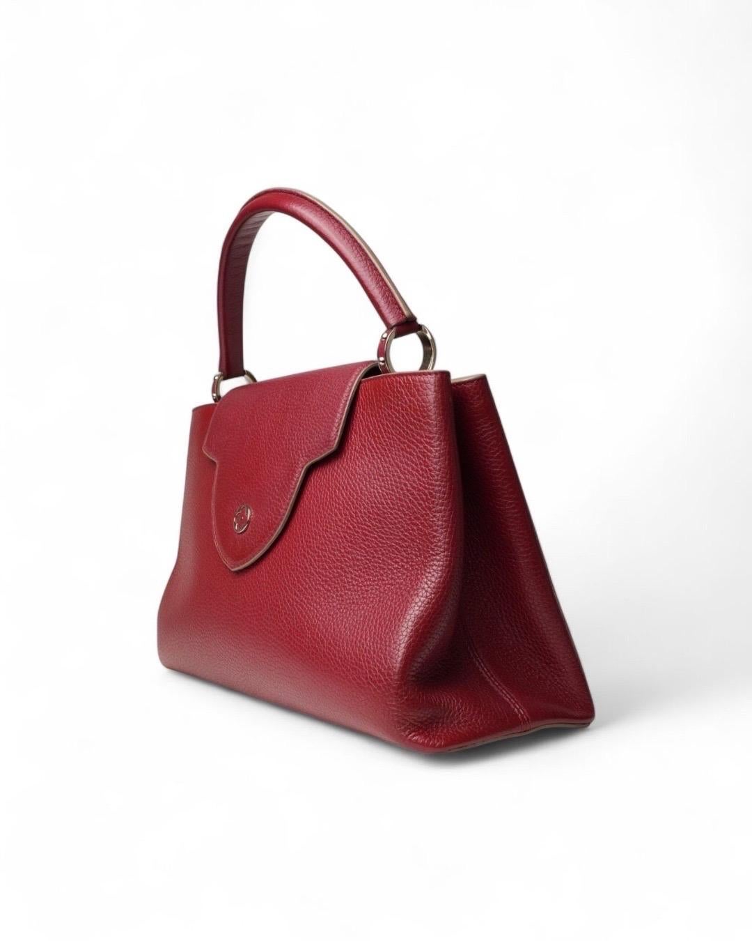 Louis Vuitton Capucines GM Martellata Rossa en vente 8