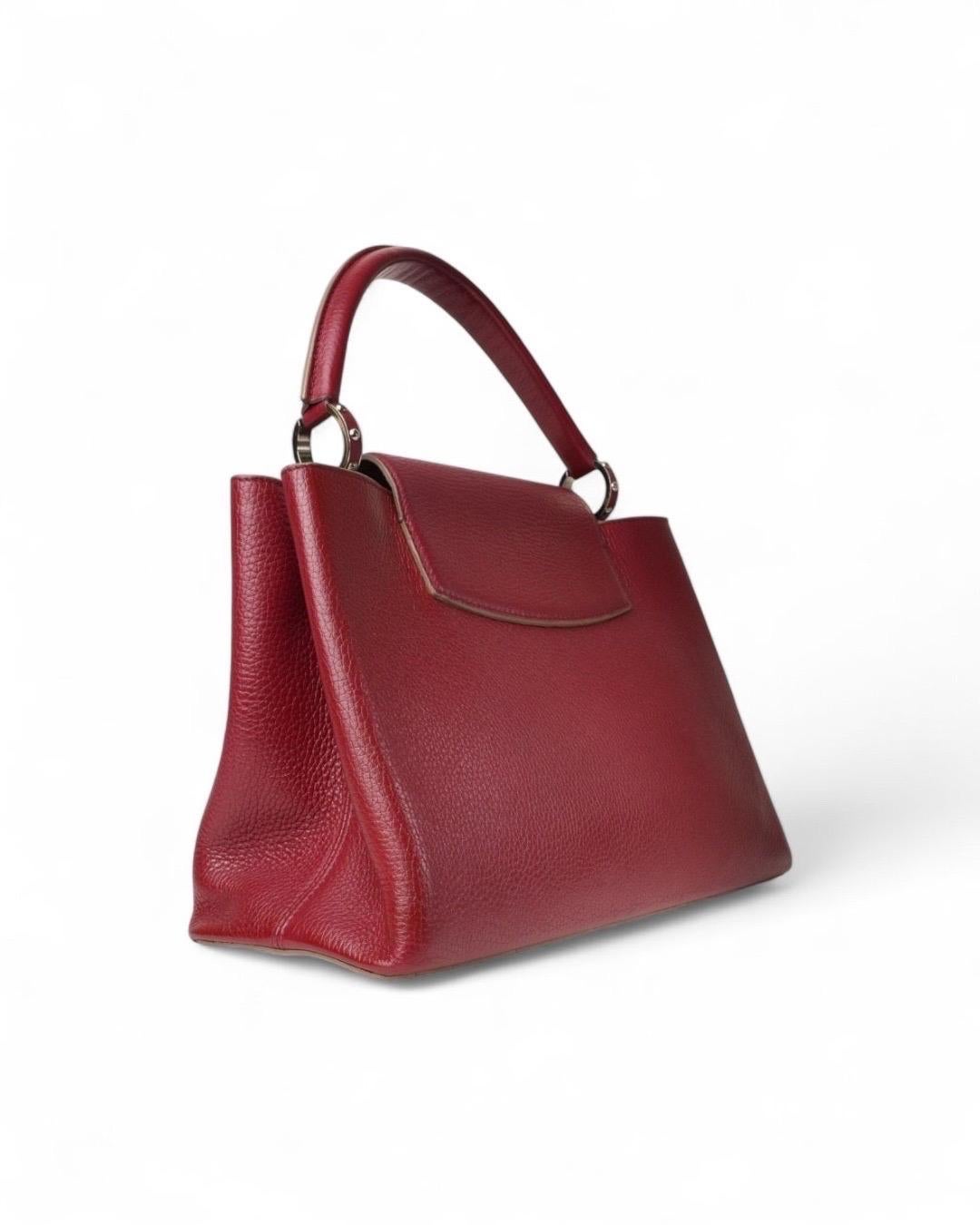 Louis Vuitton Capucines GM Martellata Rossa en vente 1