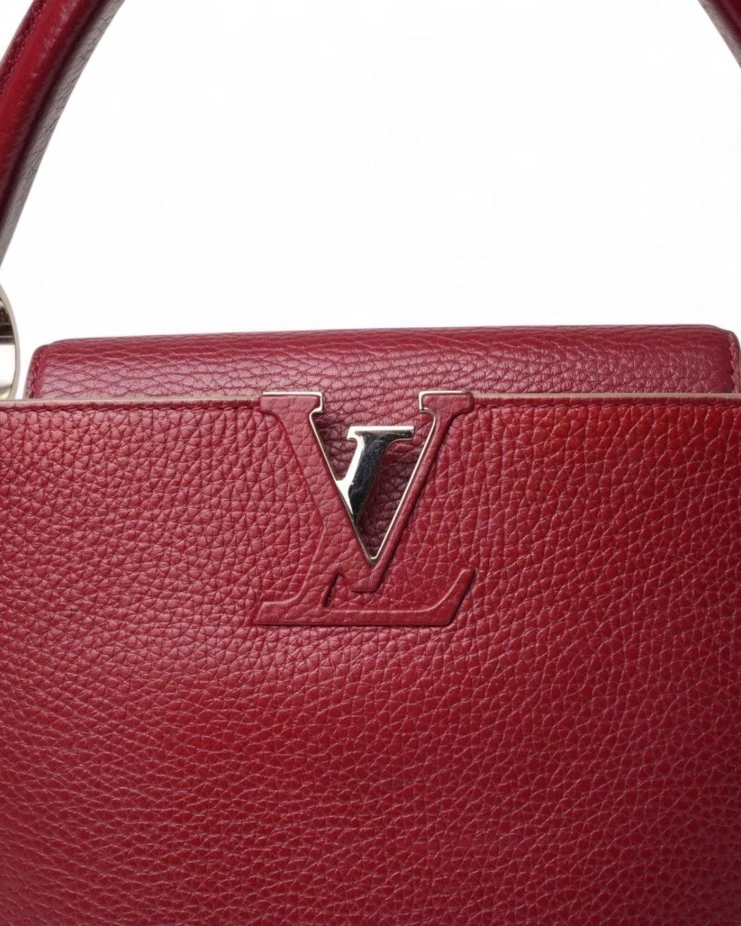 Louis Vuitton Capucines GM Martellata Rossa en vente 2