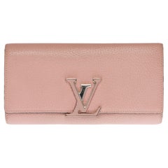 Louis Vuitton Capucines GM Wallet in Pink Taurillon leather and SHW 