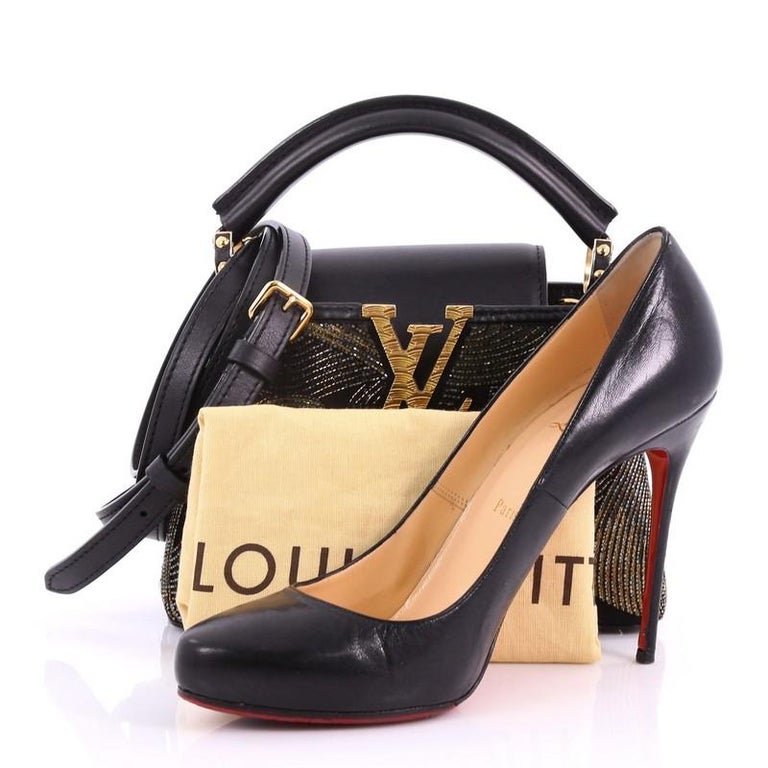 Louis Vuitton Capucines Handbag Beaded Leather Mini at 1stdibs