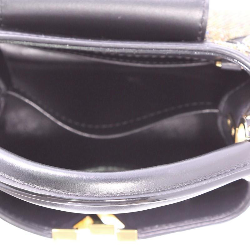 Black Louis Vuitton Capucines Handbag Beaded Leather Mini