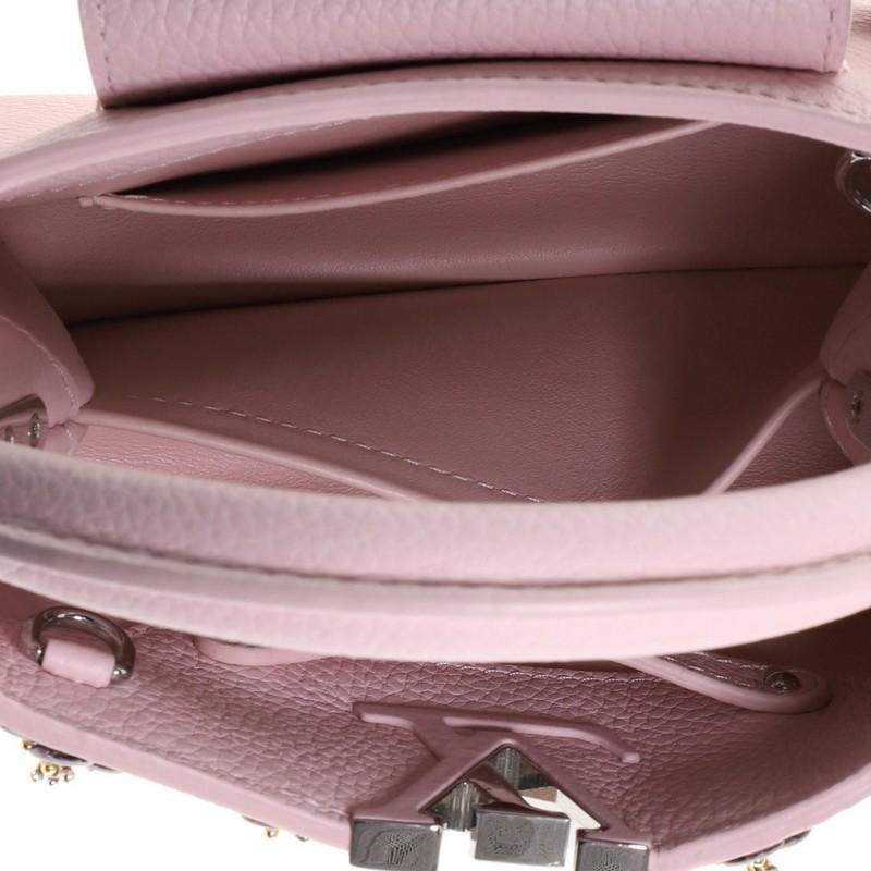 Louis Vuitton Capucines Handbag Embellished Leather Mini 1
