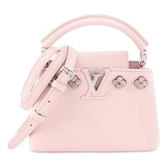 Louis Vuitton Capucines Handbag Embellished Leather Mini