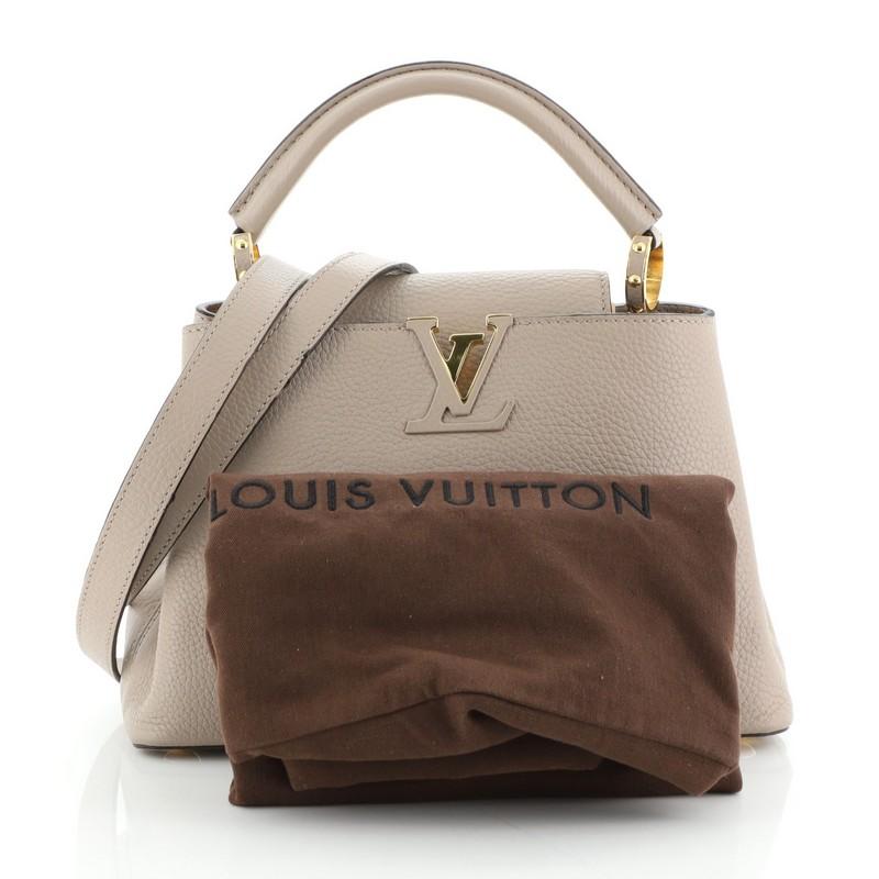 Estimated Retail Price: $4,850
Condition: Damaged. Heavy melting and peeling on opening corner, handle and strap wax edges. Minor wear on base corners and in interior, creasing near base, scratches on hardware. 
Accessories: Dust Bag
Measurements: