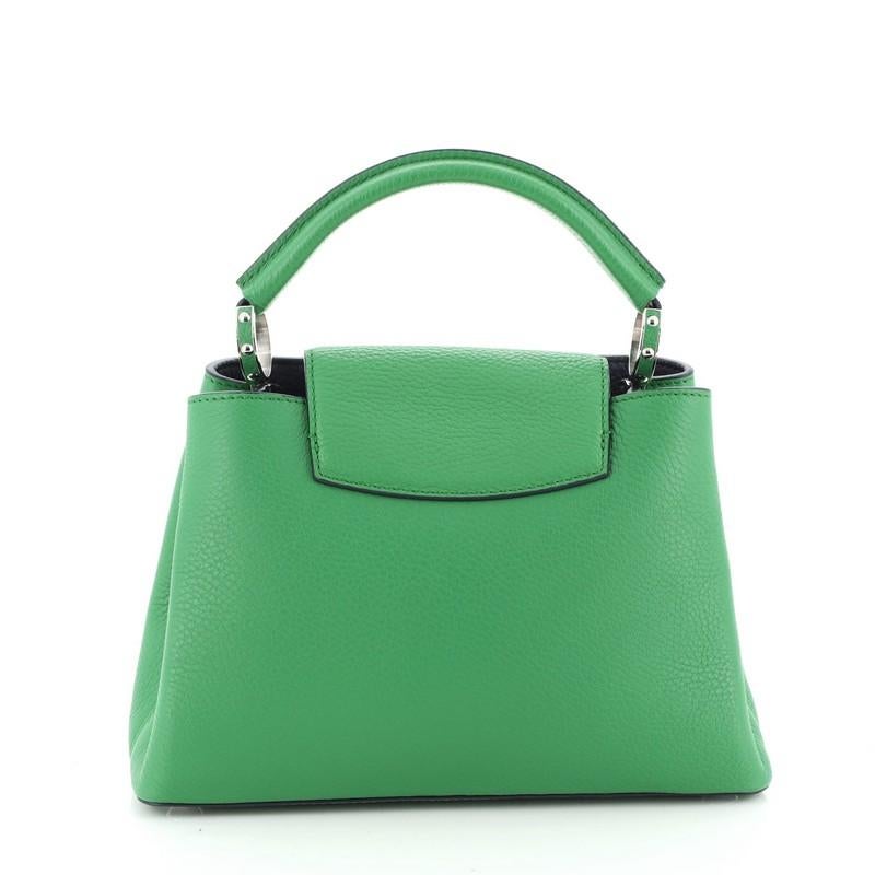 Green Louis Vuitton Capucines Handbag Leather BB