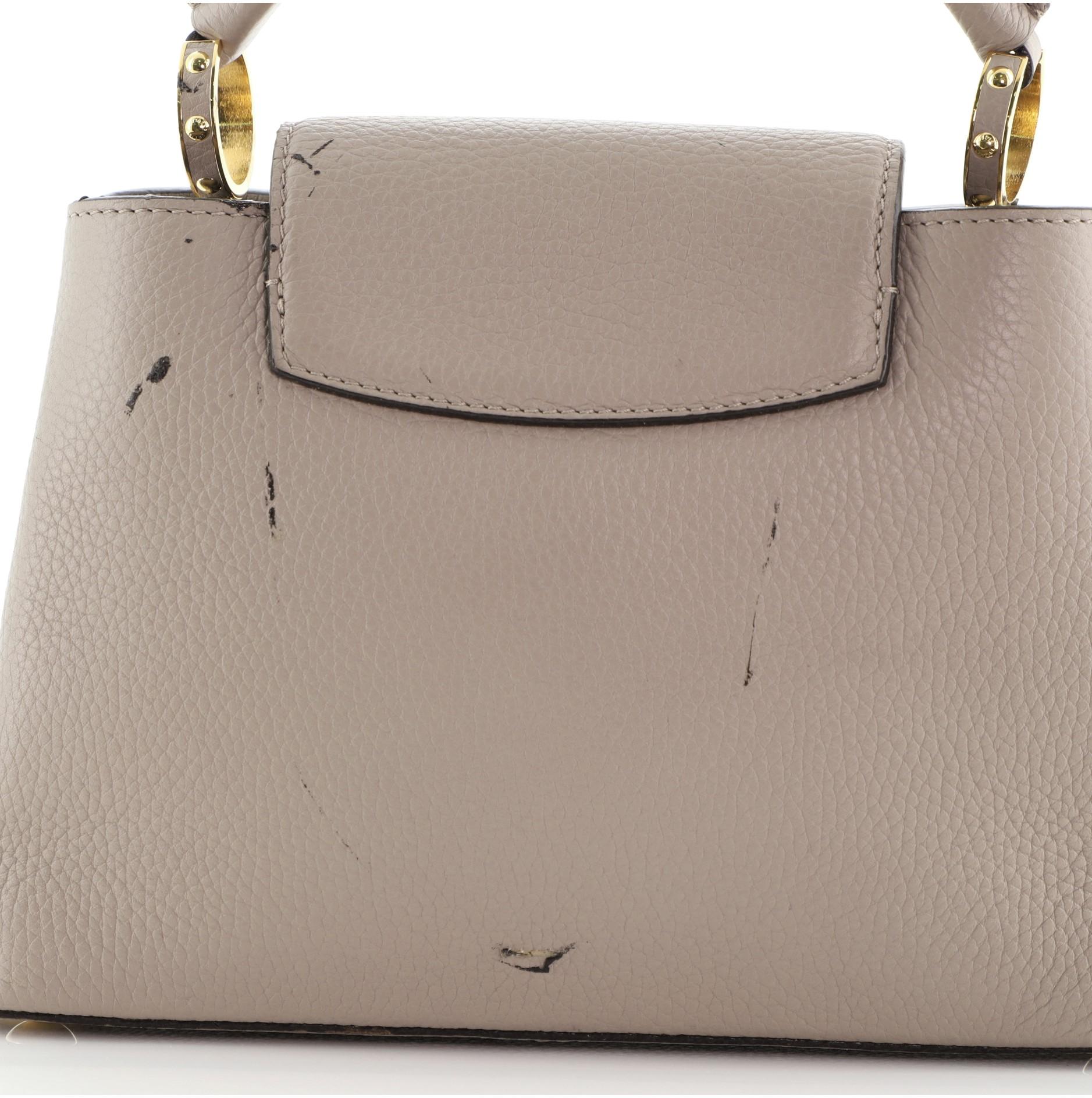 Louis Vuitton Capucines Handbag Leather BB 1
