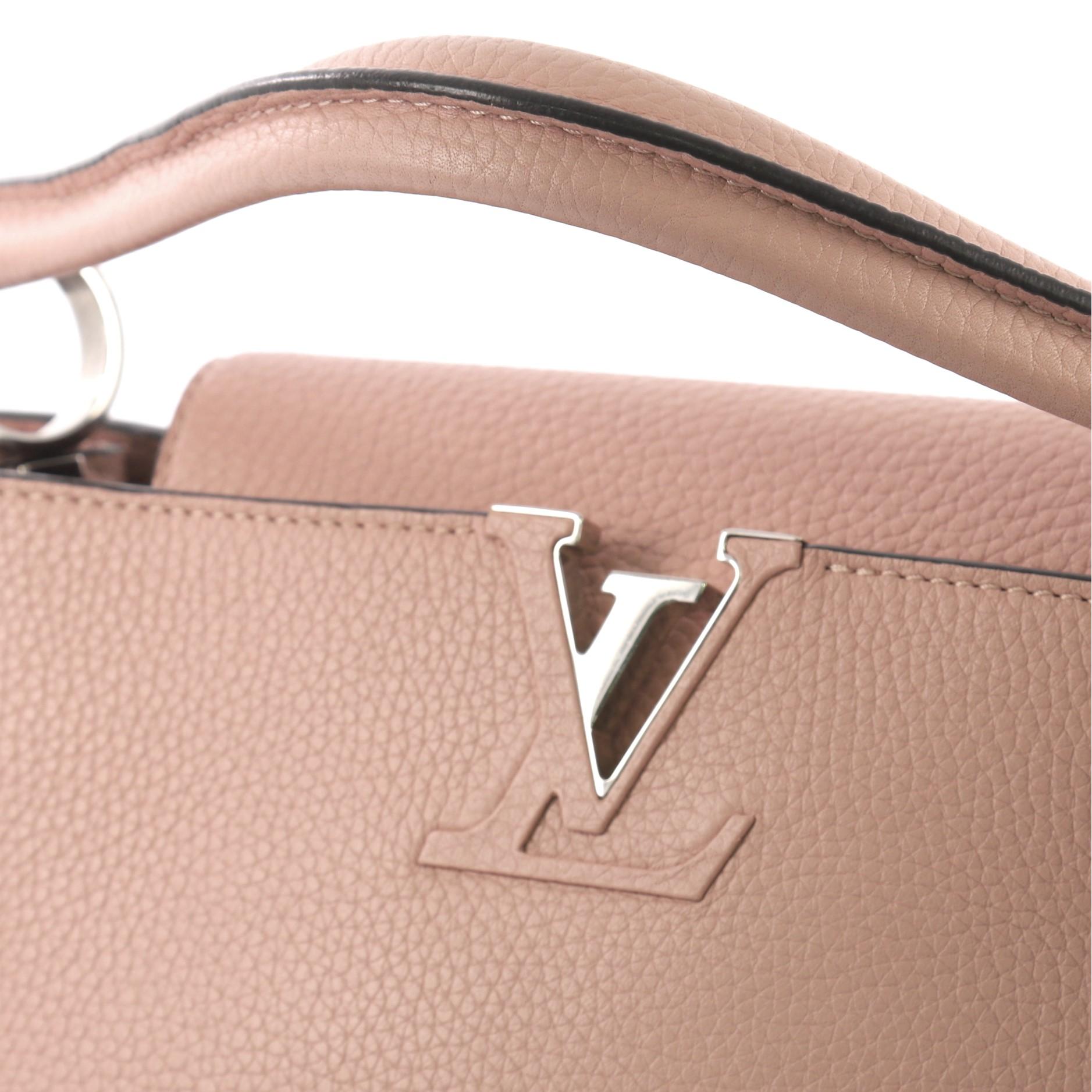 Louis Vuitton Capucines Handbag Leather MM 1