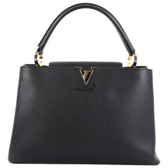 Louis Vuitton Capucines Handbag Leather MM