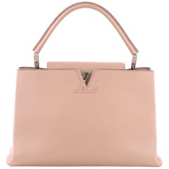 Louis Vuitton Capucines Handbag Leather MM