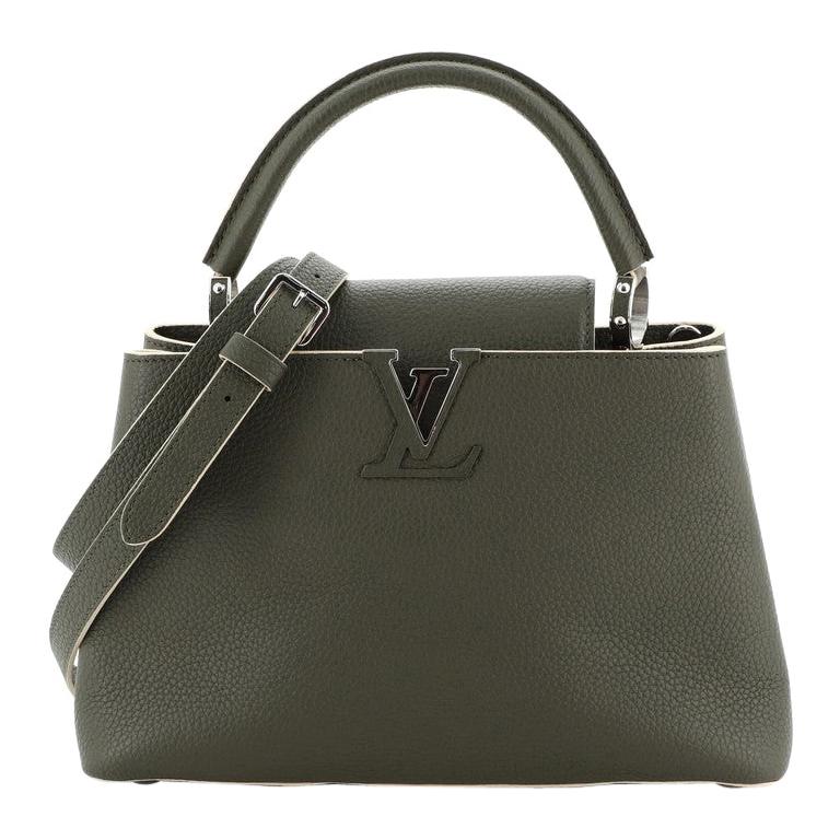 Louis Vuitton Emeral Green Capucines Mini Bag at 1stDibs