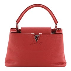  Louis Vuitton Capucines Handbag Leather PM