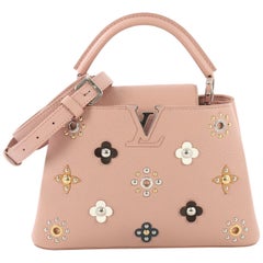 Louis Vuitton Capucines Handbag Leather with Embellished Detail BB