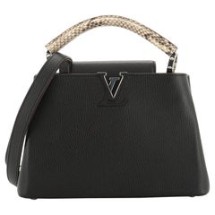 Louis Vuitton Capucines Handbag Leather with Python BB