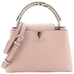 Louis Vuitton Capucines Handbag Leather with Python