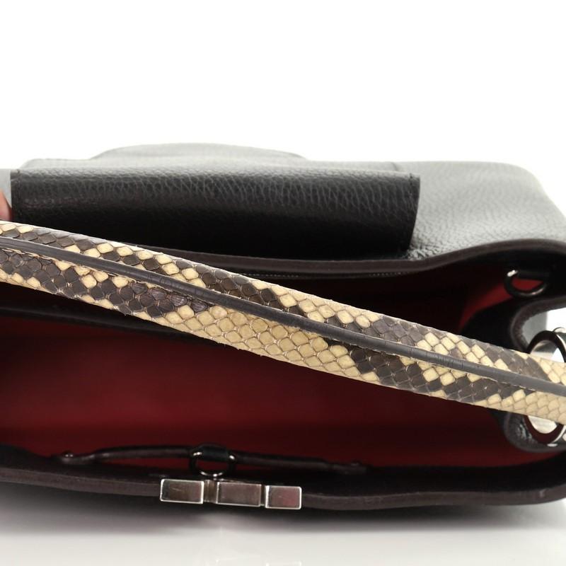 Louis Vuitton Capucines Handbag Leather With Python PM  2