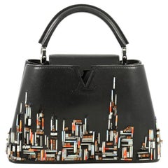 Louis Vuitton Capucines Handbag Limited Edition City Beaded Leather BB