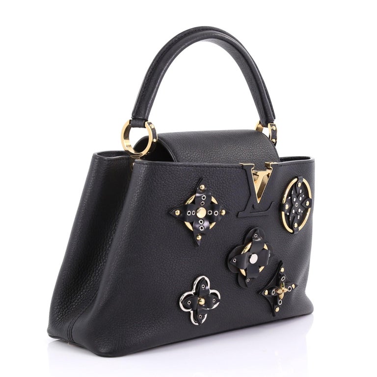 Louis Vuitton Capucines Handbag Limited Edition Mechanical Flowers Leather  PM at 1stDibs