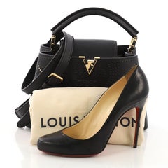 Louis Vuitton Capucines Handbag Limited Edition Trunk Lotus Leather BB