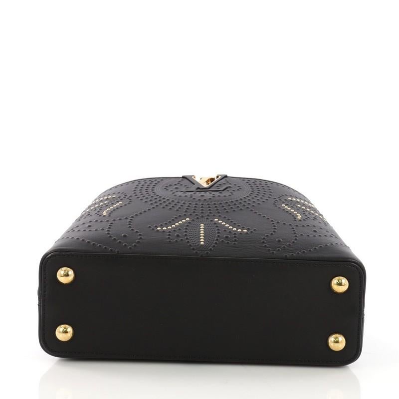 Women's or Men's Louis Vuitton Capucines Handbag Limited Edition Trunk Lotus Leather BB