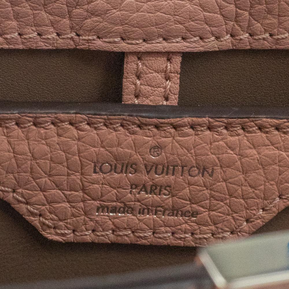 Brown Louis Vuitton, Capucines in pink leather