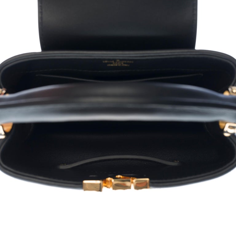 LOUIS VUITTON Bag Capucines Mini Handbag Black M56071 #358
