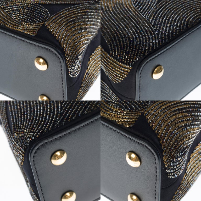 LOUIS VUITTON Capucines MINI Hand Shoulder Bag Leather Black M56669  90192517