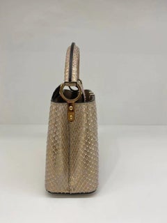 Louis Vuitton Capucines Mini - Pink/Gold Python