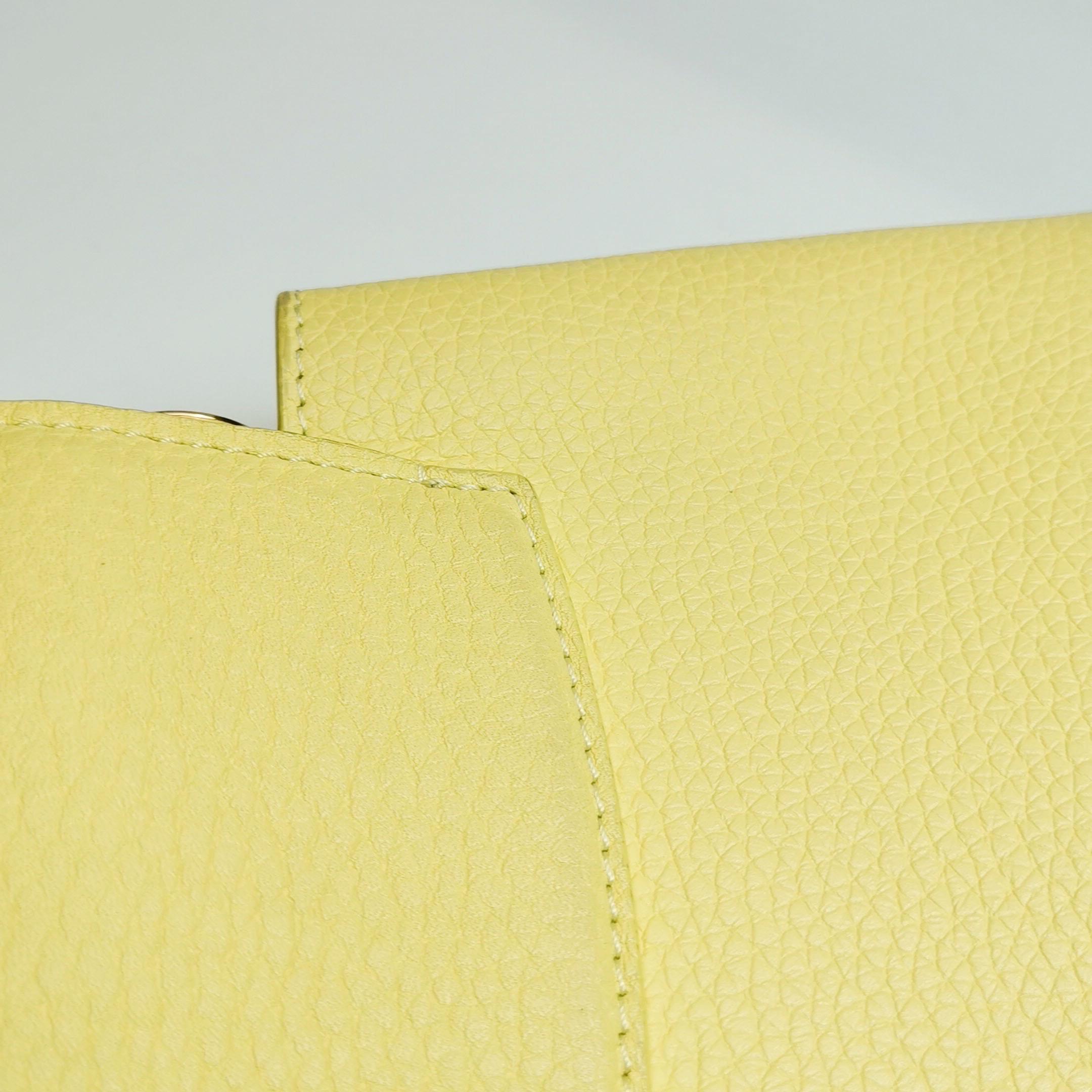 Louis Vuitton Capucines Mini Yellow Leather Crossbody Bag 12