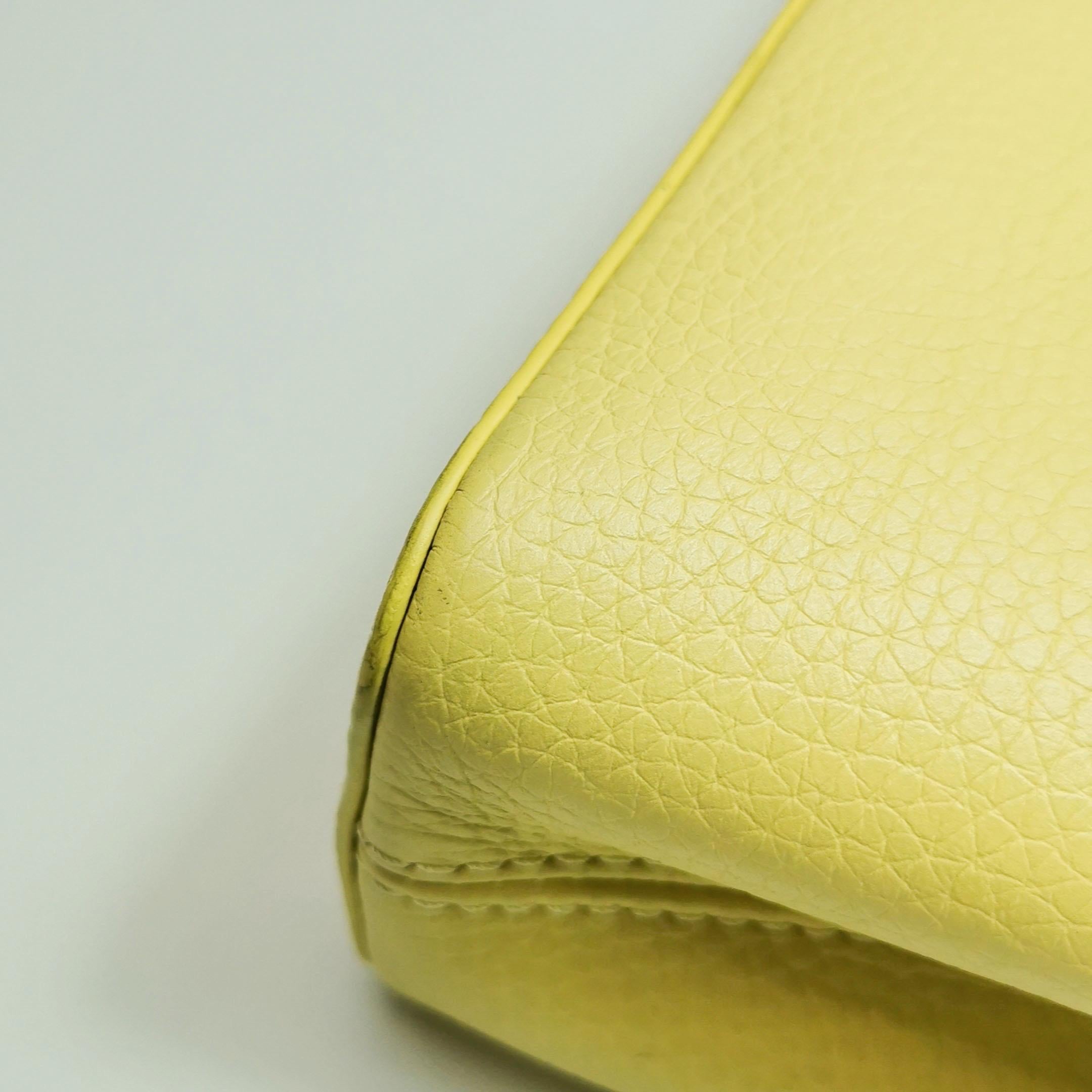Louis Vuitton Capucines Mini Yellow Leather Crossbody Bag 13