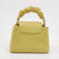 Louis Vuitton Capucines Mini Yellow Leather Crossbody Bag