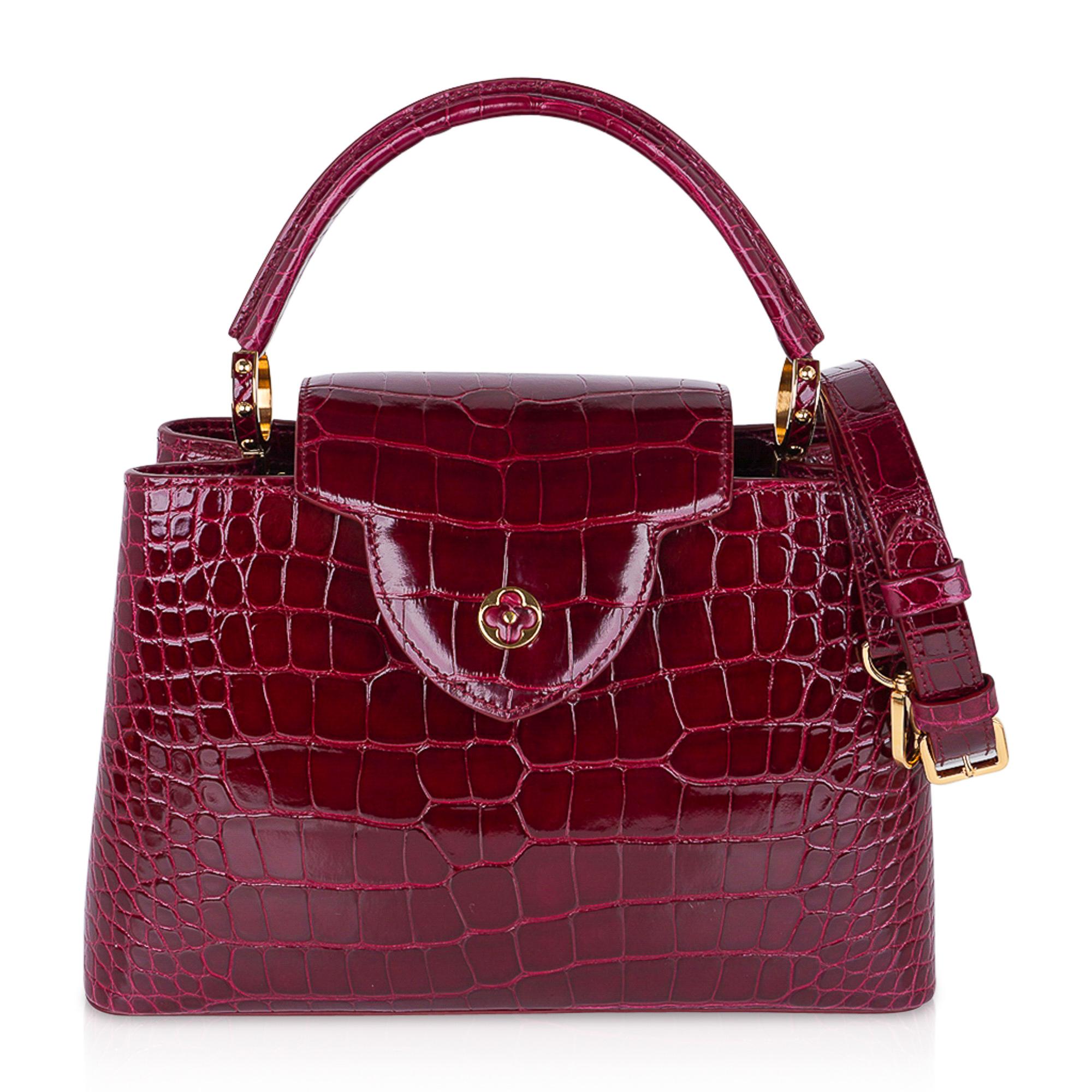 Louis Vuitton Capucines PM Bag Wildcat Crocodile Limited Edition at 1stDibs