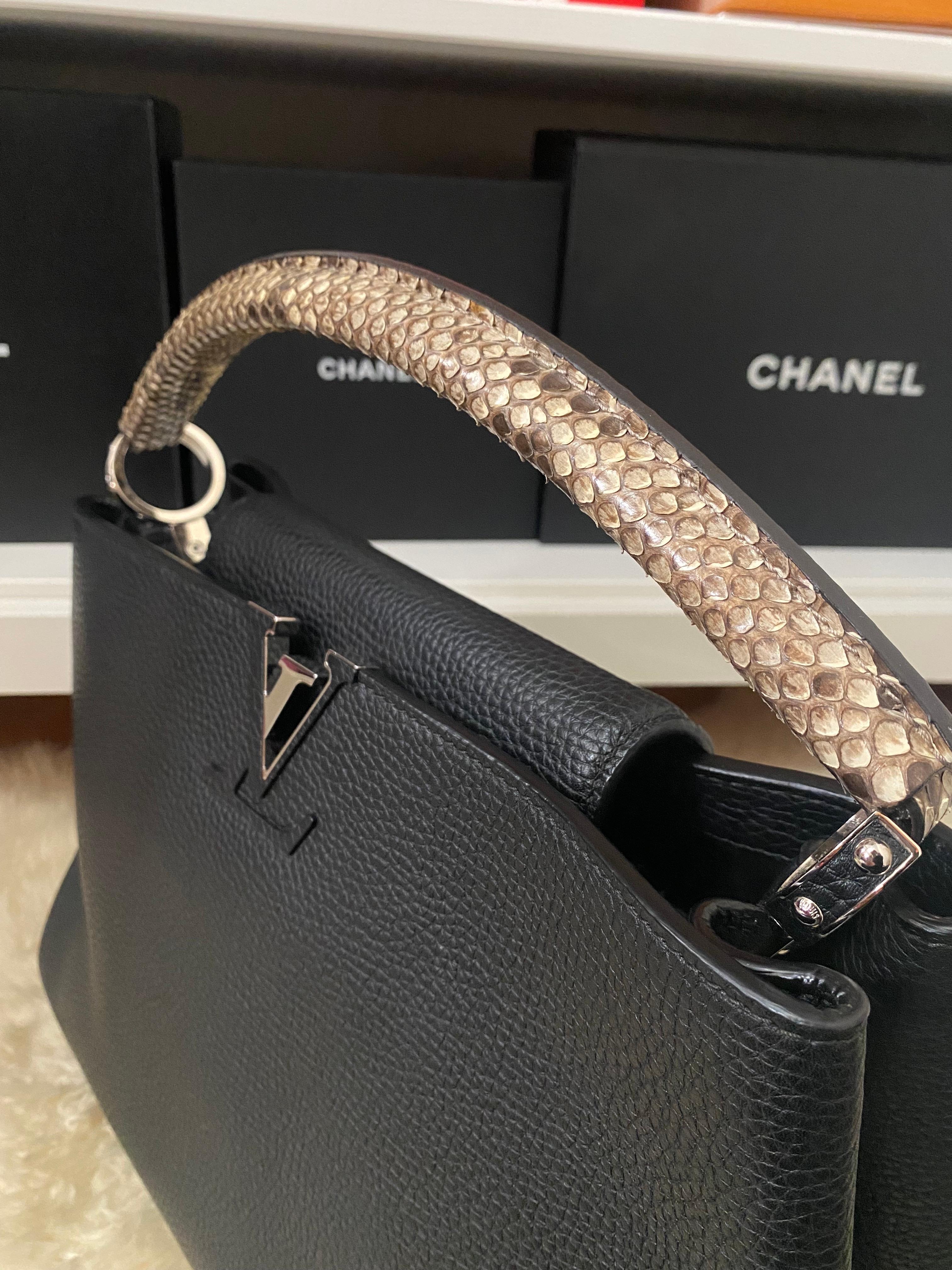Louis Vuitton Capucines Python Handle MM 1