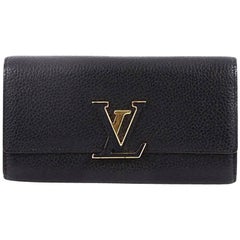 Louis Vuitton Capucines Wallet Leather