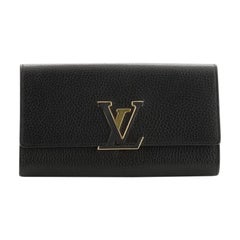 Louis Vuitton  Capucines Wallet Leather