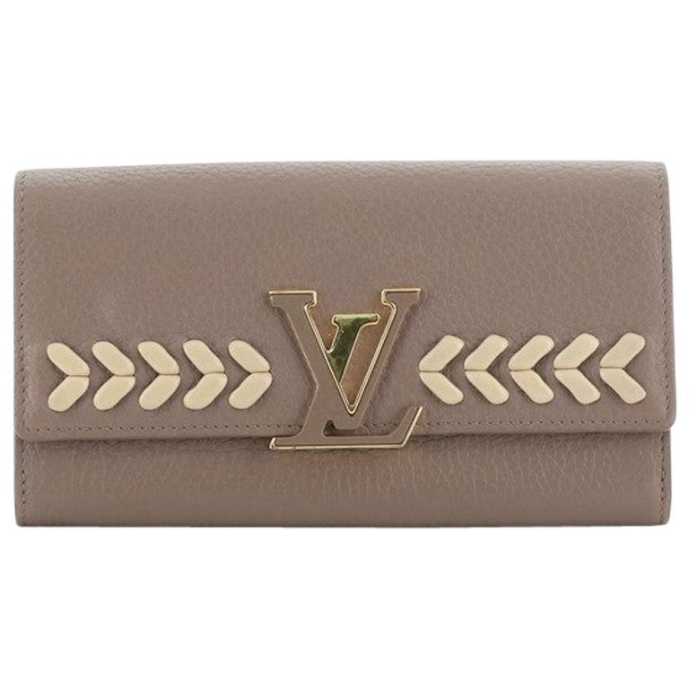 Louis Vuitton Capucines Wallet Leather with Braided Detail at 1stDibs